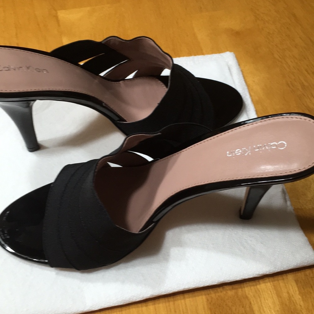 Calvin Klein high-heel sandals black